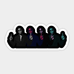 dave chapelle four color style Sticker